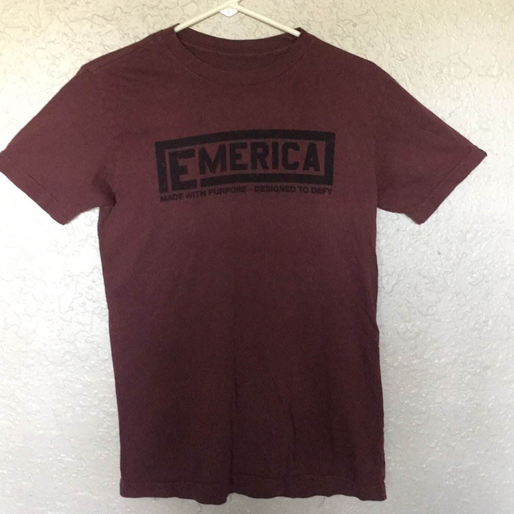emerica maroon tee